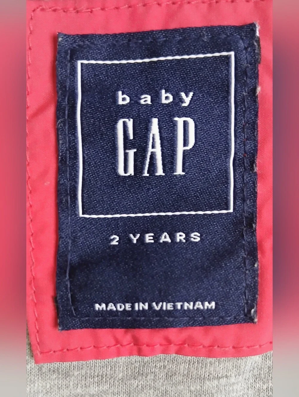 Gap Jersey Lined Red Windbreaker 2T